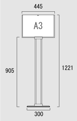TOKISEI クリエイティブカードサインスタンド-A3 CCS-A3Y（ヨコ