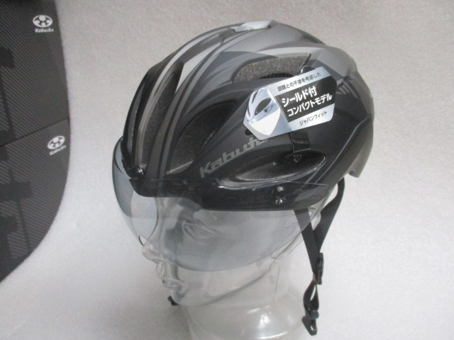 自動車/バイクOGK Kabuto カブト VITT  ヘルメット シールド付コンパクトモデル