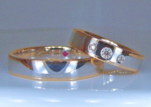 結婚指輪、マリッジリングのオーダー。マリッジリング プラチナ/ピンク ...