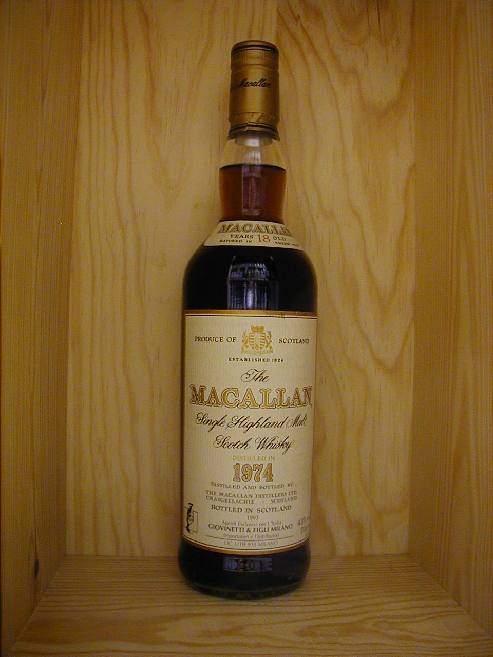 マッカランウイスキー18年　1993
