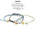 amp japan 14ah-445 silver beads narrow wrap bracelet