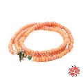Sunku LTD-002 Antique Beads Necklace & Bracelet Baby Pink