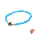 Sunku LTD-003 Antique Beads Bracelet Sky Blue