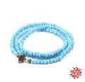 Sunku LTD-018 Antique Beads Necklace & Bracelet Sax