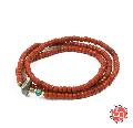 Sunku LTD-020 Antique Beads Necklace & Bracelet Brown