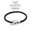 amp japan 15AH-425BK Black Knit Star Bracelet