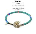 amp japan 15AHK-416 Star Dime Concho Beads Bracelet-Turquoise-