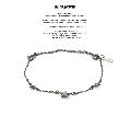 amp japan 16AC-411 Narrow Black Chain Bracelet & Anklet -Petite Etoile-