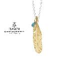HARIM HRP121 GP Feather Necklace /S LEFT