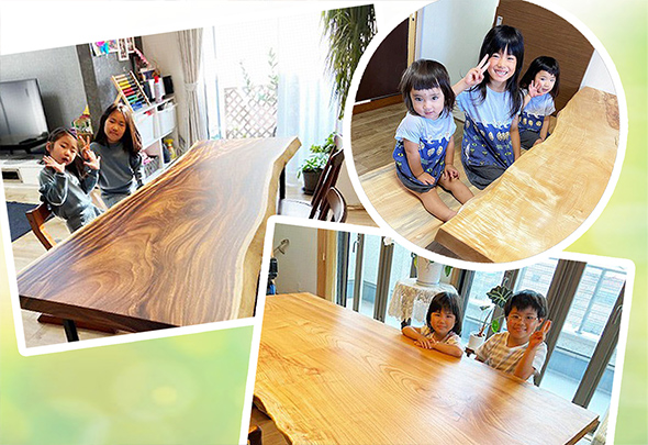 ダイニングテーブル テーブル 座卓 一枚板 ウォールナット - 家具