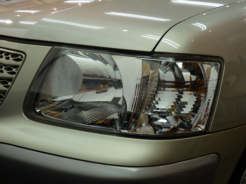 トヨタ サクシード ヘッドライトプロテクションフィルム施工作業 千葉のグランツ