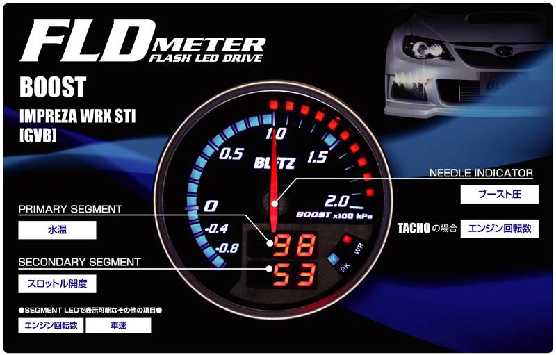 ブリッツ BLITZ FLDメーター BOOST ブーストセンサー無 トヨタ