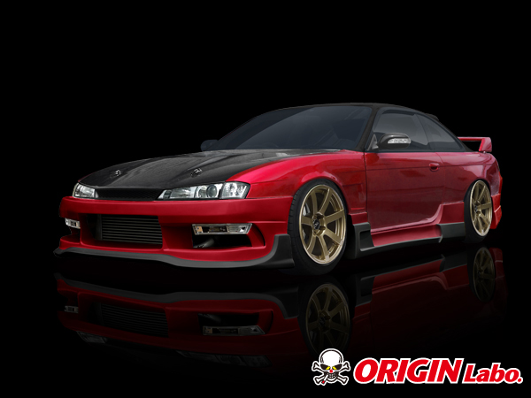 ORIGIN S14 シルビア後期 レーシングライン サイドステップセット